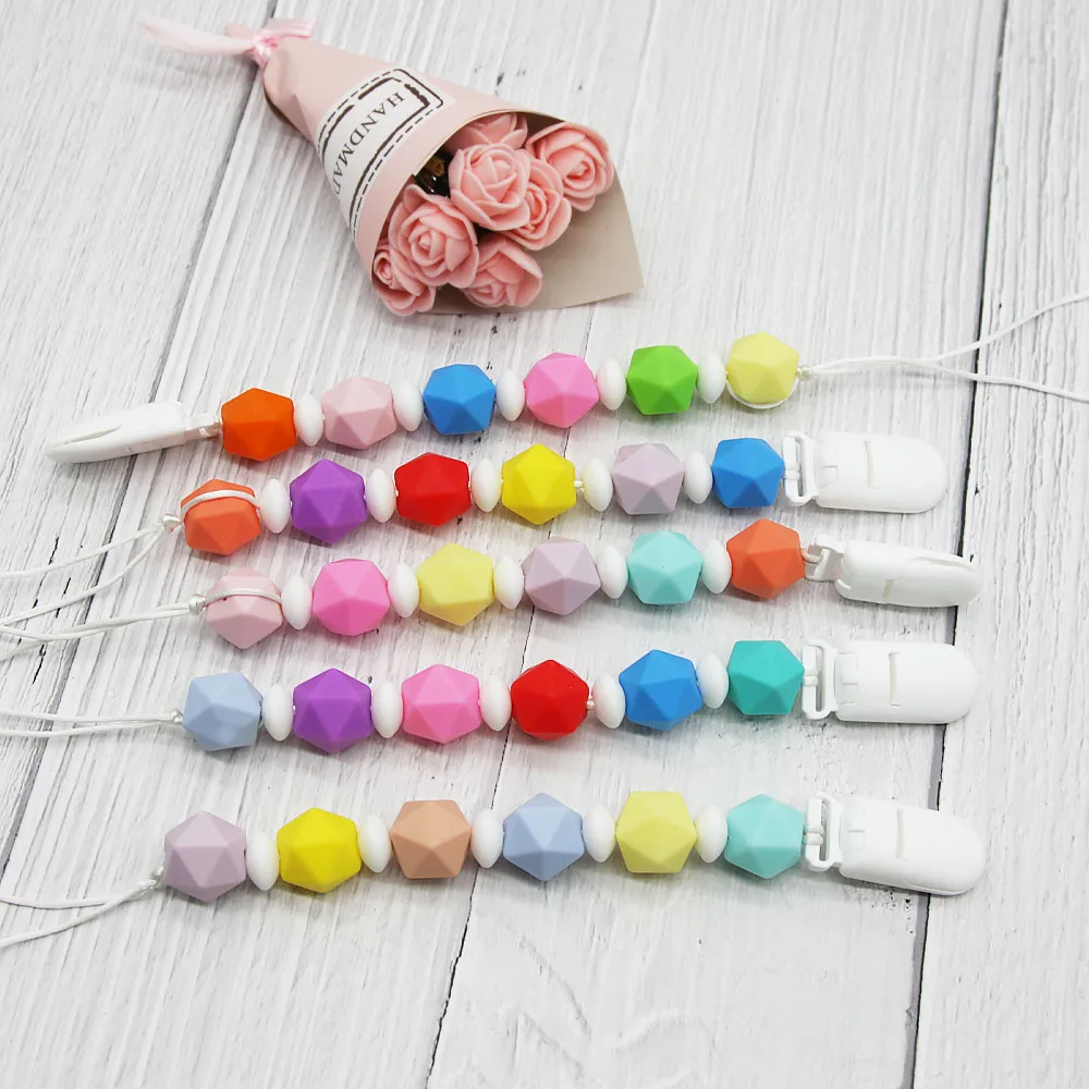 10pcs/set Cute Silicone Baby Teether Beads