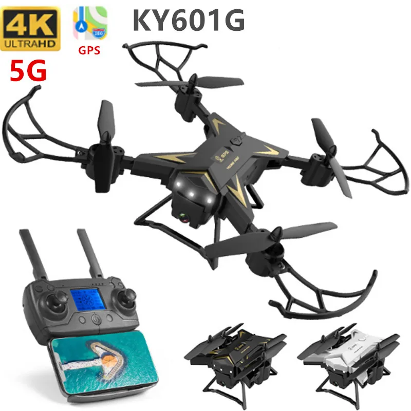 

KY601G GPS Drone Foldable Quadcopter 5G 4K HD Camera 2000 Meters Control Distance Professional RC Helicopter Positioning Return