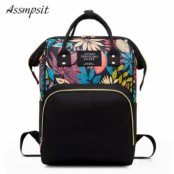 

Fashion Mummy Maternity Nappy Bag Large Capacity Nappy Bag Travel Backpack Nursing Bag for Baby Care Women's Fashion Bag