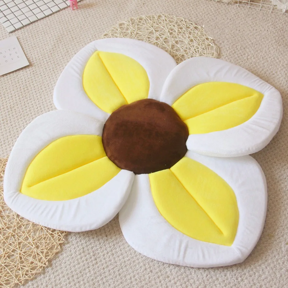 I Baby Shower Blooming Flower Newborn Bathtub Foldable Lotus shape Cushion skin Bath pad portable bath tub Soft Seat Play mat - Цвет: I