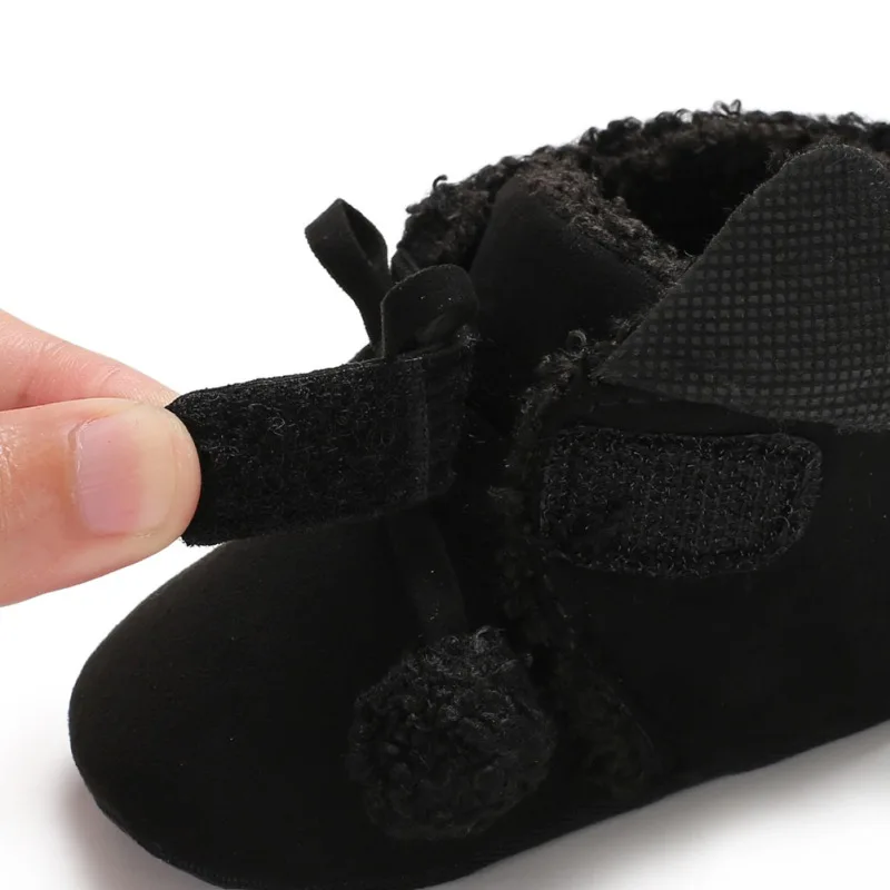 Обувь из искусственной кожи для новорожденных девочек 0-18 месяцев осенние кроссовки с бантом и бахромой для первых шагов зимние теплые мокасины для малышей