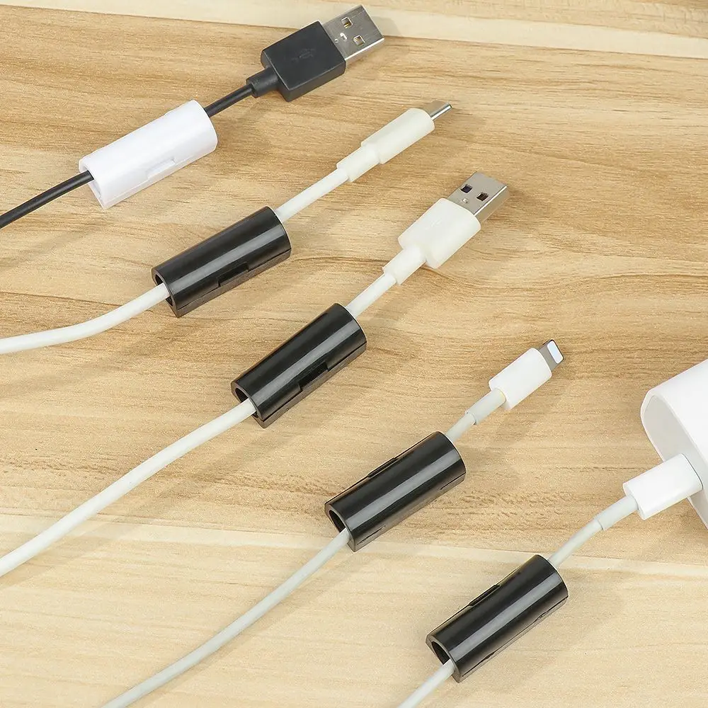 16/20PCS Cable Organizer Clips USB Charging Cable Winder Desktop Tidy