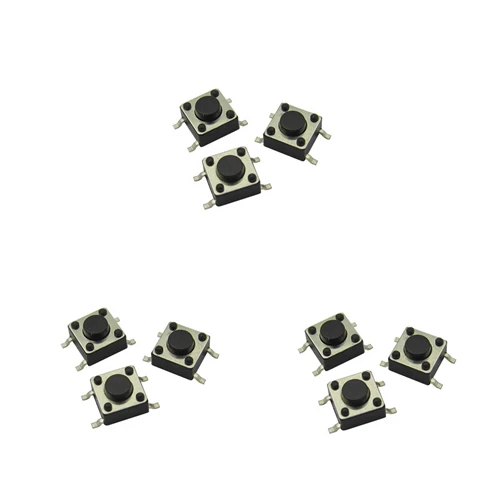 100 шт. SMD 6*6*4 3/4 5/5/5.5/6/6.5/7/7.5/8/8.5/9/9. Тактильный мгновенный электронный выключатель с