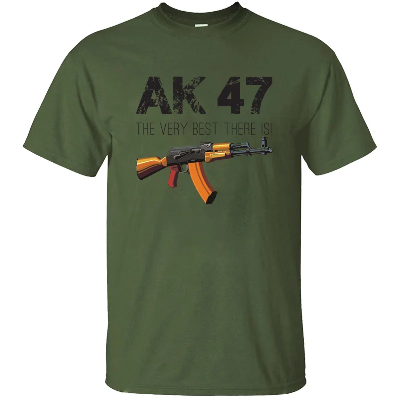 Футболка с принтом здания АК 47 Новинка размера плюс 3xl 4xl 5xl Унисекс Мужская футболка с коротким рукавом