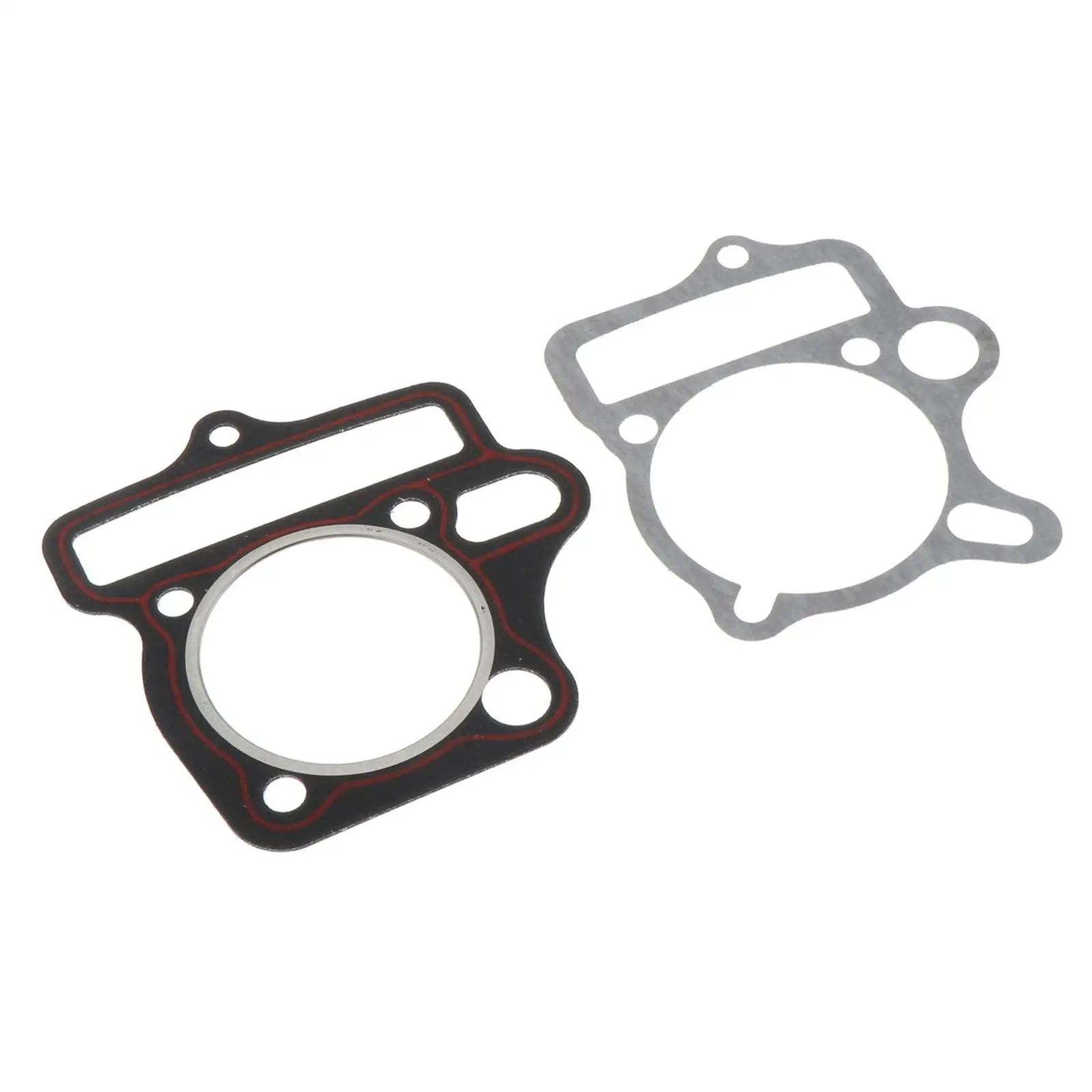 Cylinder Head Gasket Set 59mm Black Gasket + 54.5mm Silver Gasket Motorcycle Engine Supply for 125cc Engine Scooter Parts