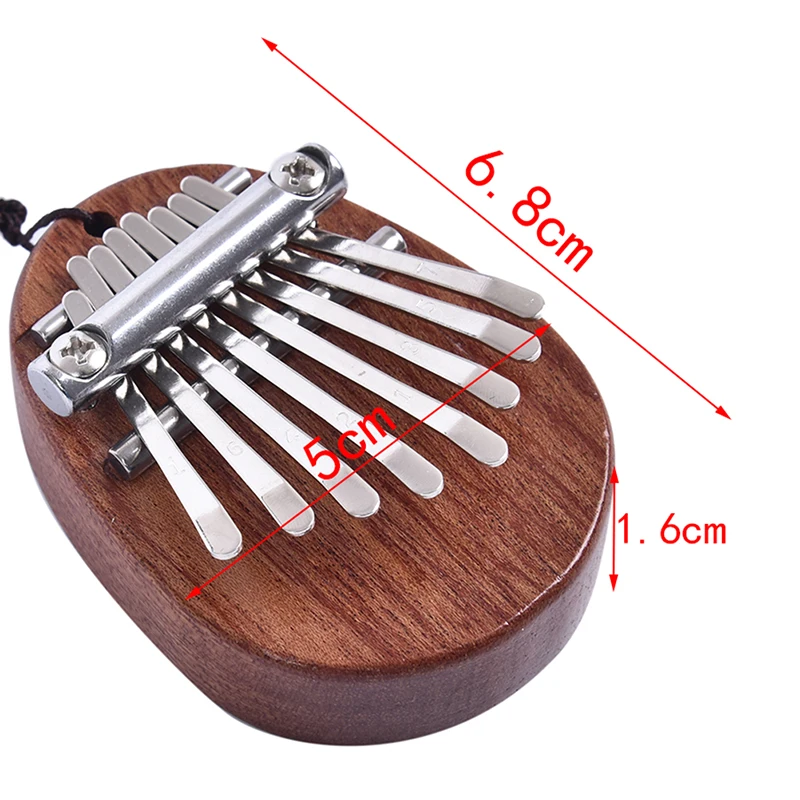 1pc Mini Kalimba 8 Keys Thumb Piano Great Sound Finger Keyboard