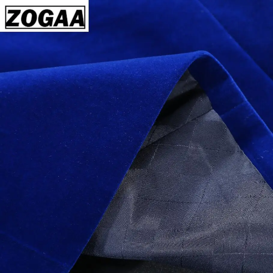 ZOGAA 2019 Mens Classic 3 Pieces Set Velvet Suits Stylish Burgundy Royal Blue Black Wedding Groom Slim Fit Tuxedo Prom Costume ZOGAA 2019 Mens Classic 3 Pieces Set Velvet Suits Stylish Burgundy Royal Blue Black Wedding Groom Slim Fit Tuxedo Prom Costume
