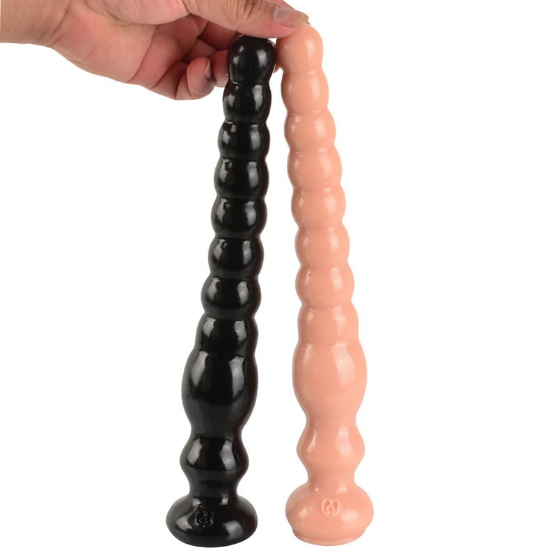 Silicone Anus Backyard Beads Balls Long Anal Plug with Suction Cup Prostata Massager Butt Plug Sex Toys for Women Men Adult