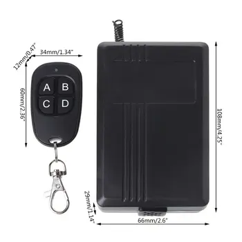 

AC85-250V 4CH Wireless RF Remote Control Switch Receiver Transmitter 433MHz