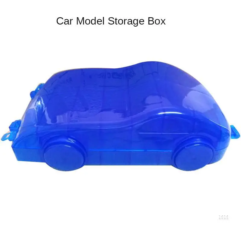 

Children's Plastic 1:64 Car Model Storage Box with Handle Can Hold 10 or 16 Cars for Alloy Small Sports Car Hot Fire Wheels Car