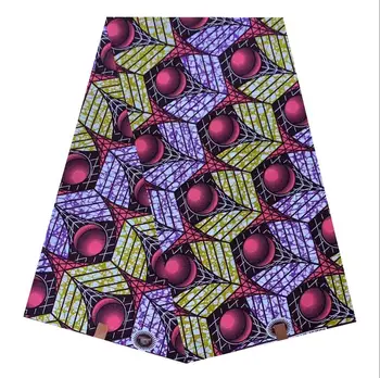 

HIGH QUALITY WAX FABRIC AFRICAN STYLE 100% COTTON WAX PRINT FABRIC 6 YARDS/LOT FREE SHIPPING RONVITAL SALE