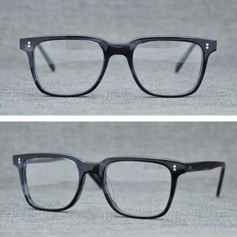 Ацетатные квадратные очки, оправа для мужчин и женщин, Ретро стиль, прозрачные очки, оптические очки для близорукости, оправы для очков по рецепту, очки Gafas