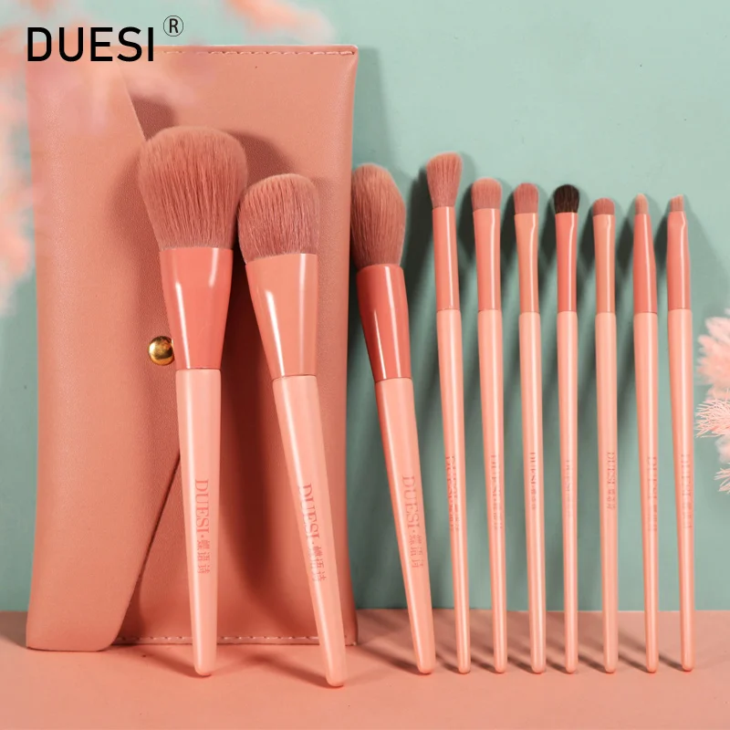 

DUESI 7/8/10pcs/Set Makeup Brush Set Beauty Professional Eyeshadow Eyebrow Concealer Blending Blush Powder Make Up Brush Tools