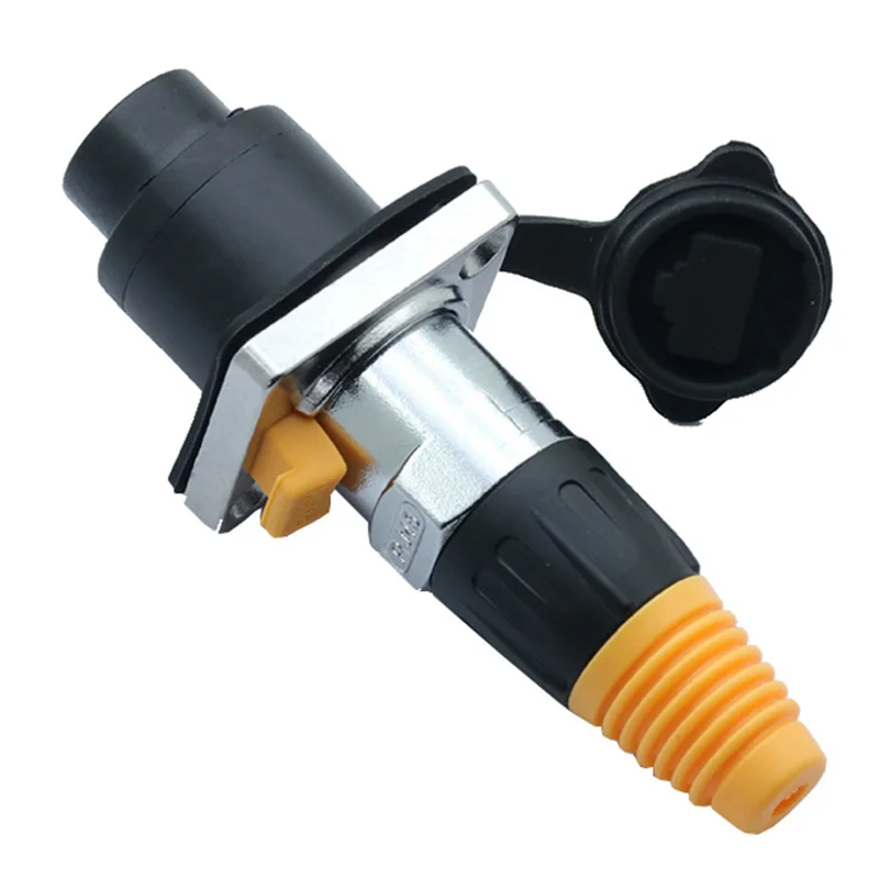 10 шт./лот водонепроницаемый RJ45 Панель Крепления шасси 8P8C разъем Ethernet IP65 оптовые