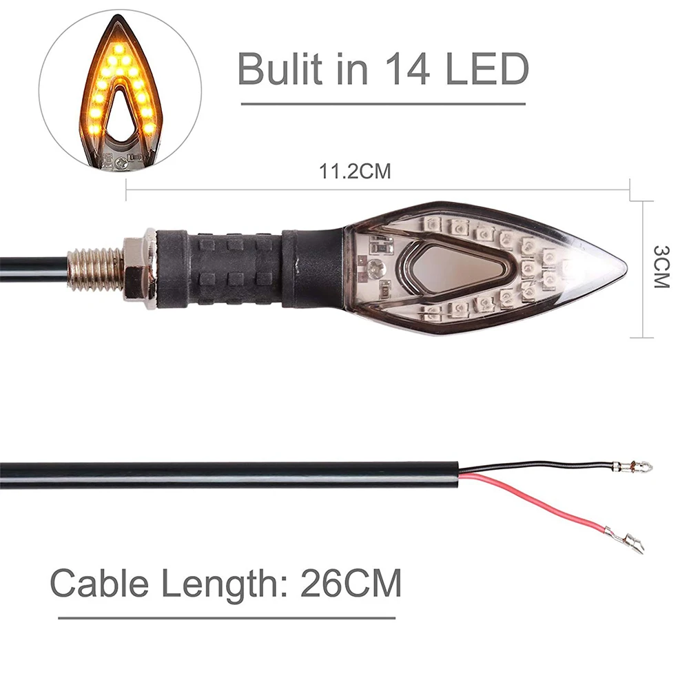 4 шт 12В водить мотоцикл сигнала поворота Стоп-сигнал ламповый индикатор проблесковый мигающий для Kawasaki z750 z1000 Z800 z650 versys 650 er6n