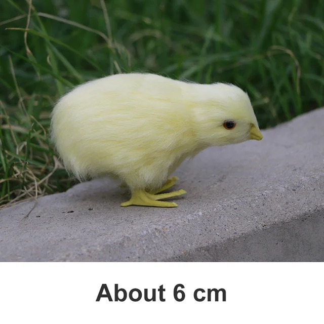 Simulation Chick Plush Toy Realistic Furry Animal Doll Children Cognition Chicken Model Sound Chicken Easter Gift Kids Soft Toy 4