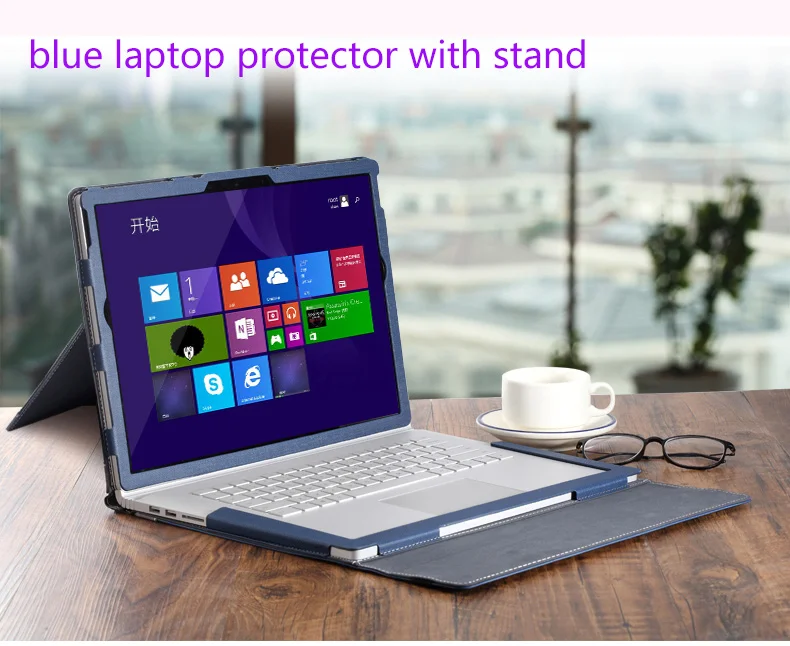 Защитный чехол-подставка для microsoft Surface Book 2 1" многофункциональный дизайн планшет ноутбук чехол для книги 2 1 13,5" Подарки - Цвет: blue stand