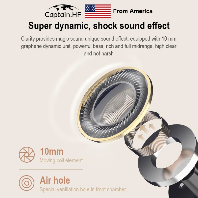 Captain Super Dynamic Clarity HD Sound ANC Noise