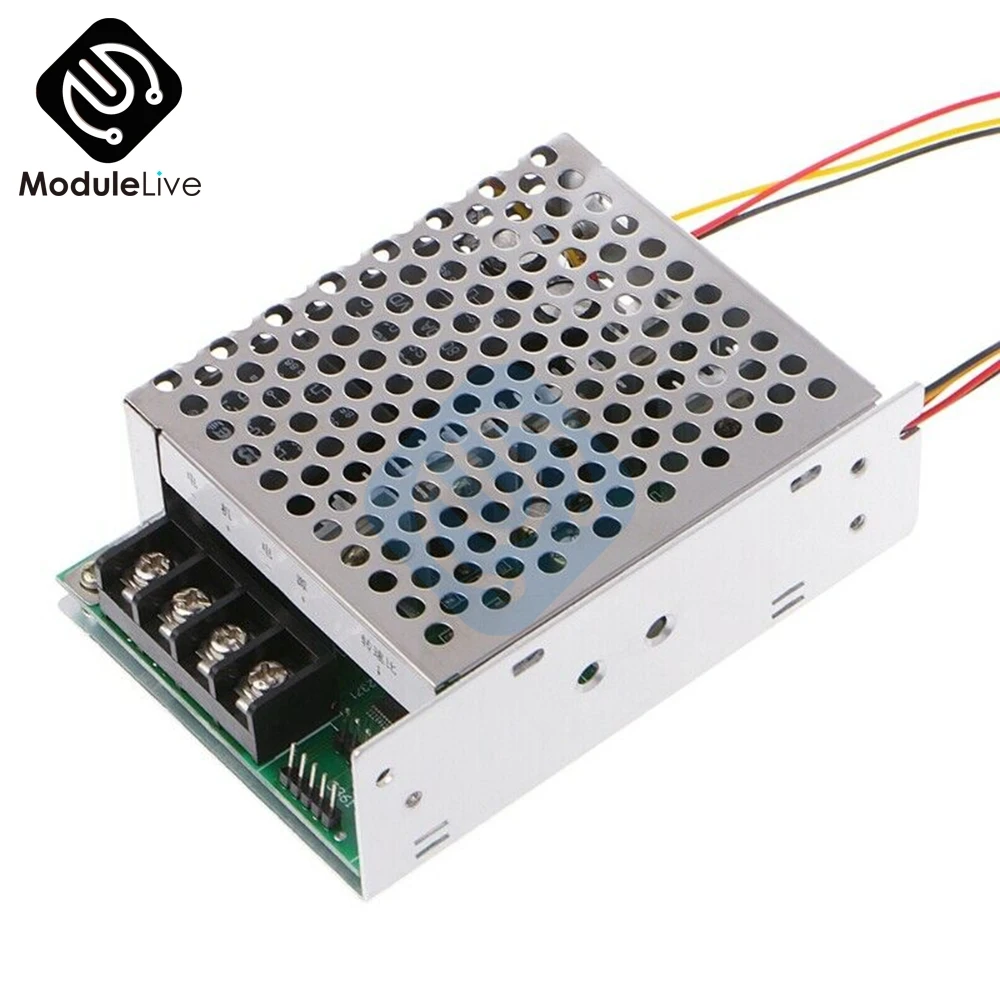 Регулируемый DC 10 V-55 V 12V 24V 36V 60A цифровой мотор Скорость ШИМ контроллер 12V 24V 48V 2000W Макс 100A Реверсивный потенциометр