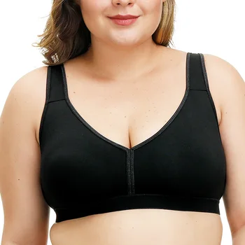 

Women Full Cup Large Size Bra Unlined Plus size Bralette Underwear Comfortable Wire Free brassiere Sexy Lingerie 36-54 ABCDEFGH
