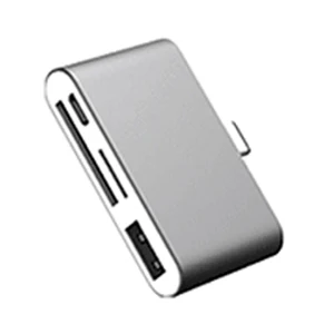 USB C концентратор с USB 2,0, SD/TF карт ридеры совместимый MacBook Pro 13/15(Thunderbolt 3) Mac Air, поверхность Galaxy S10/S9