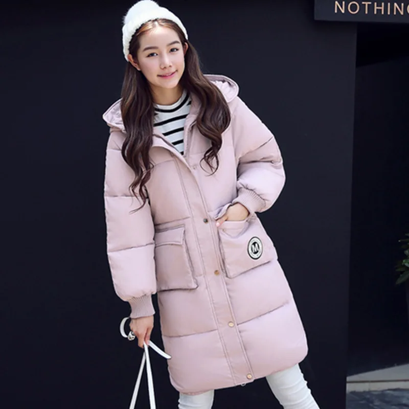 

M200692017 Winter New Style Korean-style Fashion down Jacket Cotton-padded Clothes Large Size Thick Mid-length Cotton-padded Clo