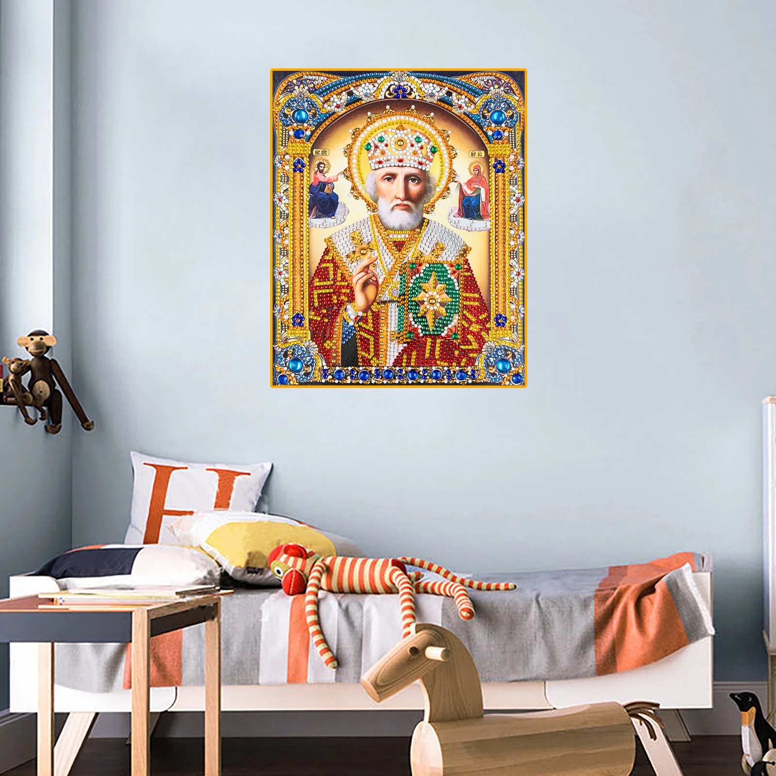 5D DIY Diamond Painting Religion Icon Diamond Embroidery Mosaic Classic Style Round Rhinestone Painting Home Decor dropshipping