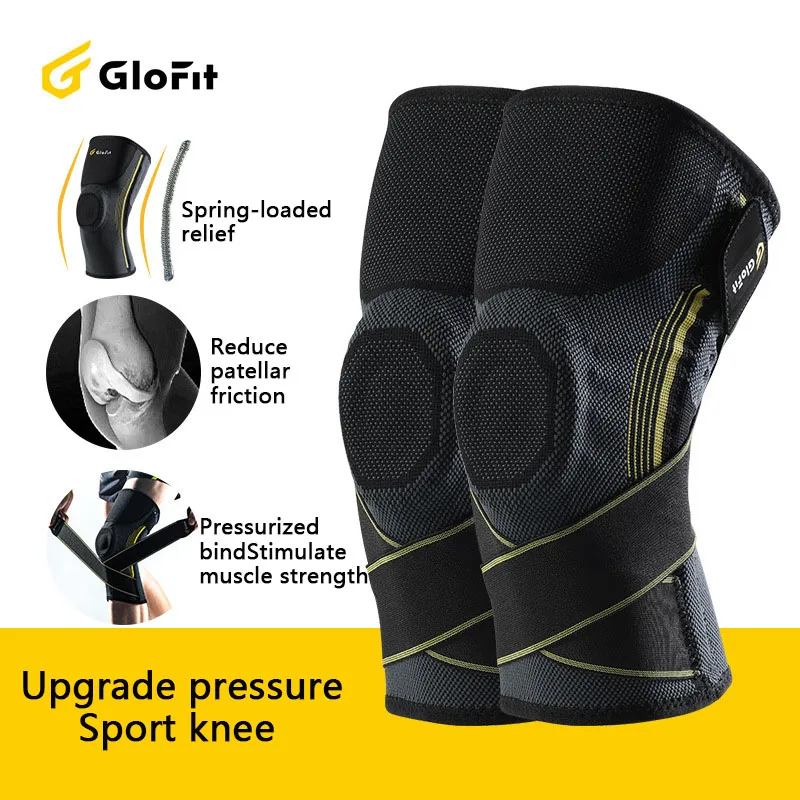Наколенники Glofit фиксатор коленного сустава сжатие спортивный тренажерный зал