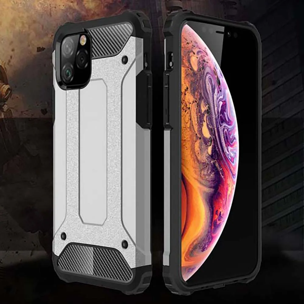 KEYSION противоударный защитный чехол для iPhone 11 Pro Max ТПУ + ПК 2 в 1 задняя крышка