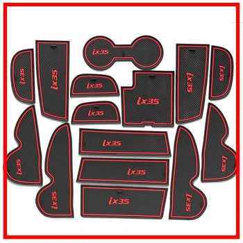 

Car Interior Accessories Rubber Auto Luminous Gate Door Pad Anti-Slip Cup Holder Mat Cover Cushion For 2009-2012 Hyundai IX35