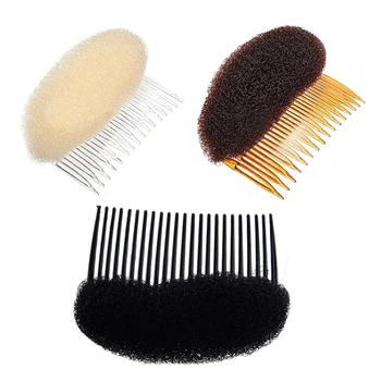 

Brown Hair Styler Volume Bouffant Beehive Shaper Bumpits Bump Foam