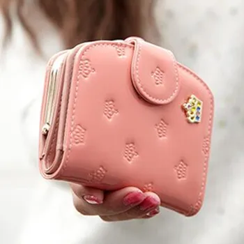 

2019 new wallet female short section new Korean version cute wallet coin purse