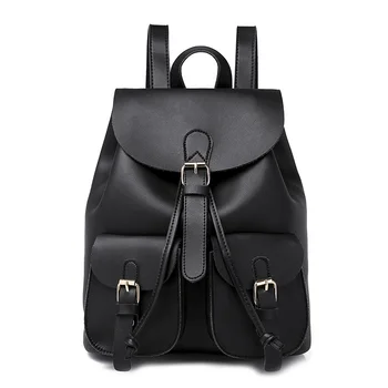 

Backpack PU Leather Flip Bag Backpack Multi-pocket Large Capacity Casual Fashion Women Backpack