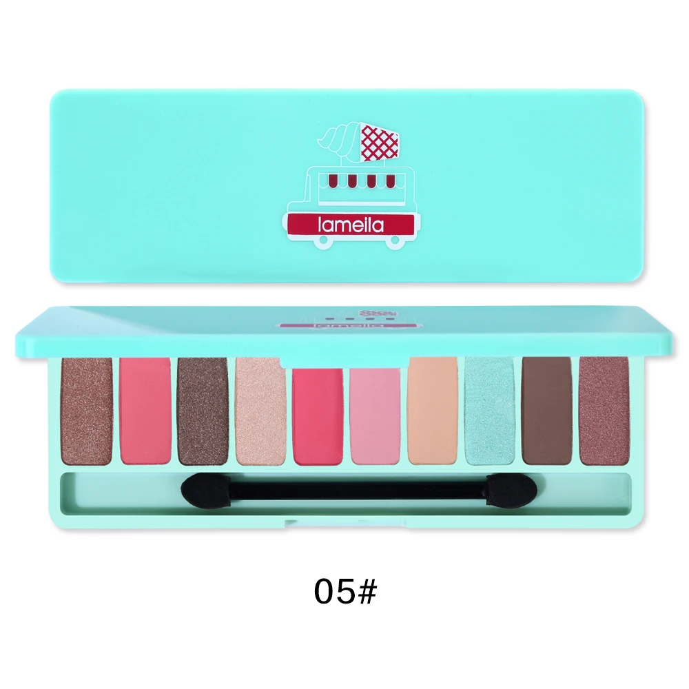 10 Colors Pressed Eye Shadow Palette Matte Shimmer Glitter Eyeshadow Makeup Palette Nude Eye Shadow Powder Make Up