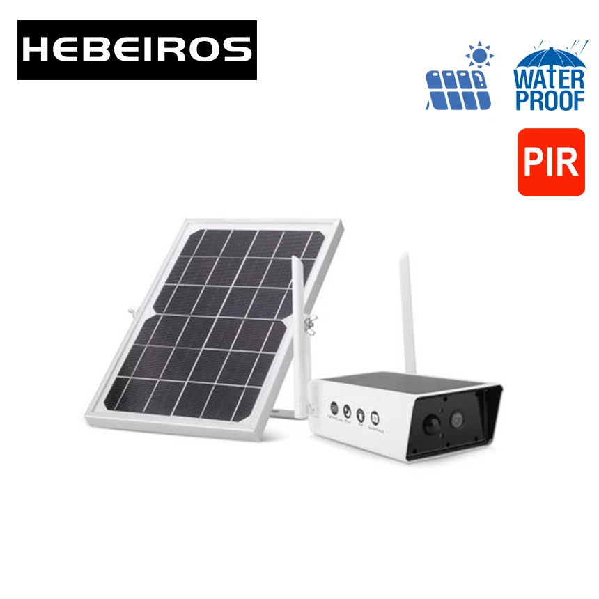 Hebeiros наружная солнечная панель с низким энергопотреблением WiFi камера