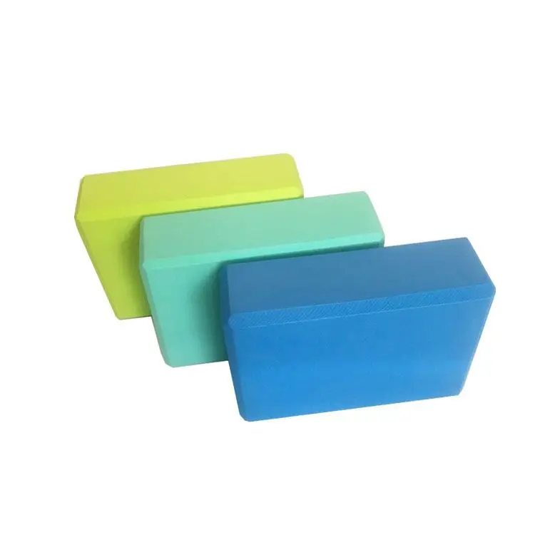 

High Density EVA Yoga Block 200G Solid Color Environmentally Friendly Compression Yoga Bricks Practice Cheating Dance Auxiliary