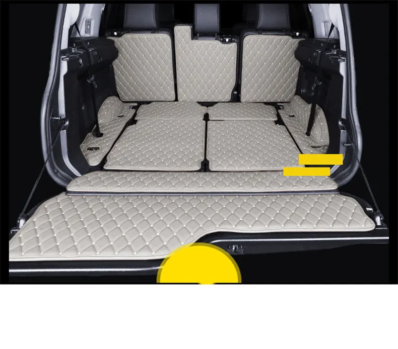 Кожаный коврик багажника автомобиля грузовой лайнер для Land Rover Discovery 4 2009 2010 2011 2012 2013 LR4 аксессуары