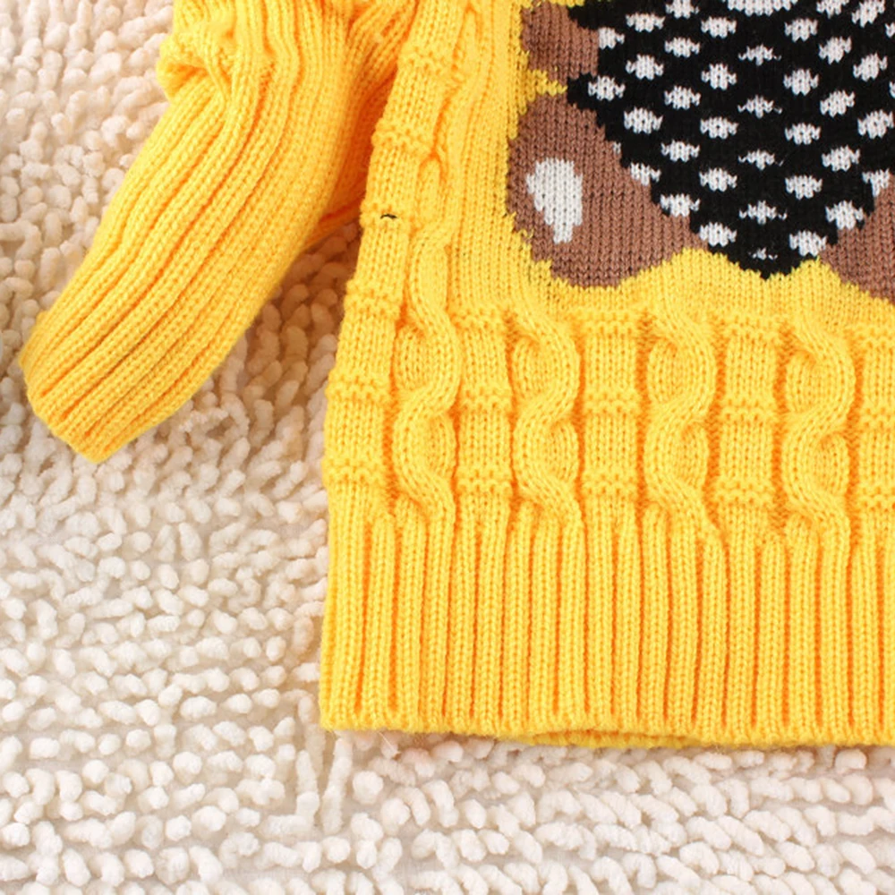CYSINCOS свитер для маленьких девочек; пуловер с воротником под горло; Детские Зимние Топы; однотонные свитера; осенний теплый свитер для мальчиков и девочек