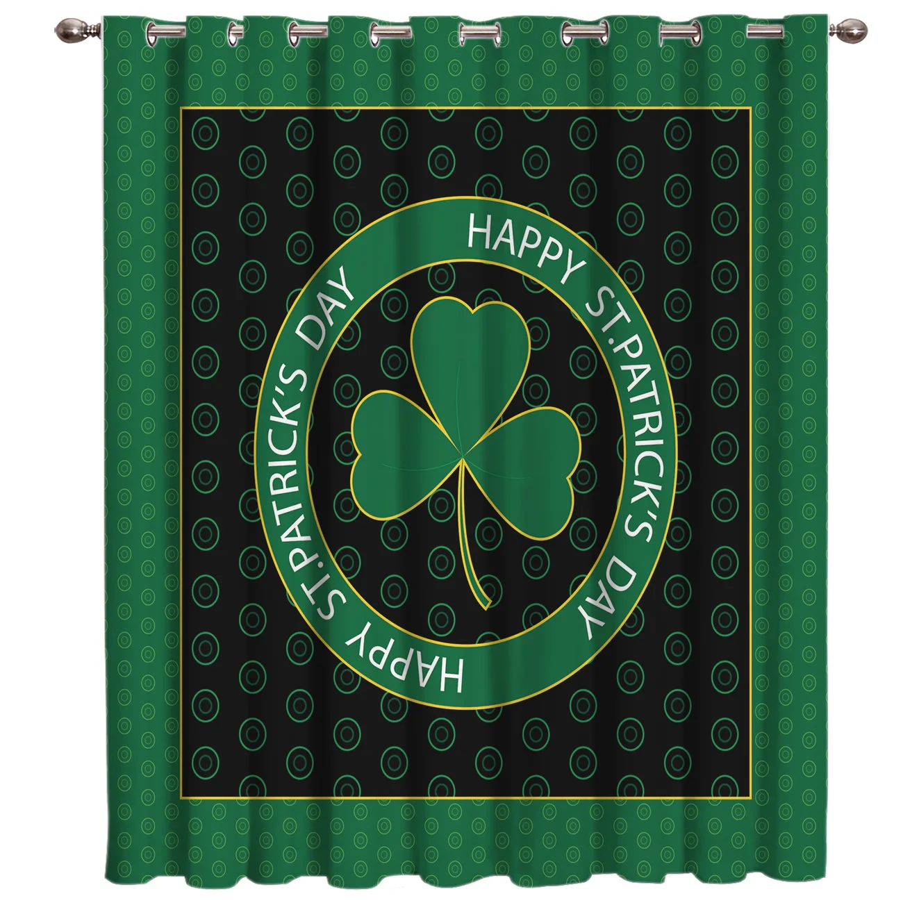 Lucky Clover оконные занавески подзор комната шторы большие окна шторы, затемнения Ванная комната ткань для окна внутри помещения