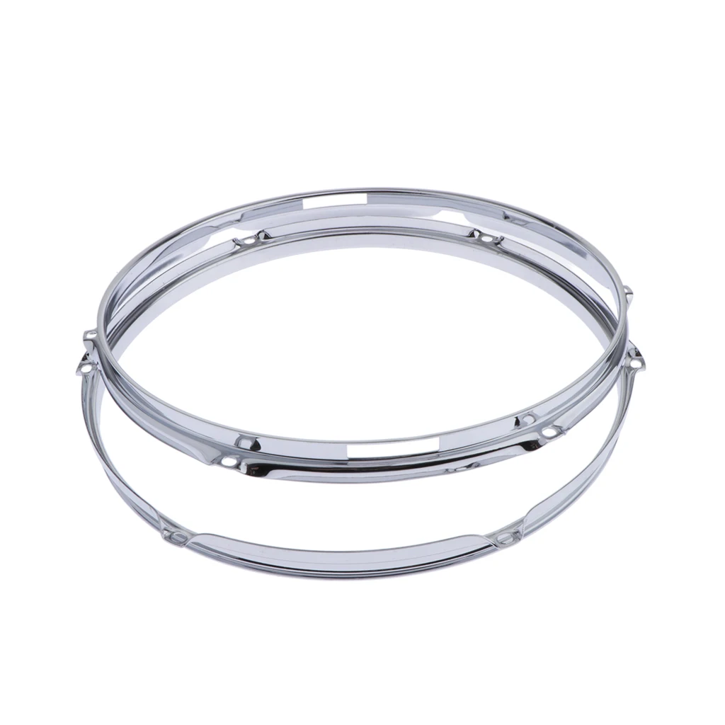 Pair Die-cast 6-lug Snare Drum Hoop - Batter Side - Zinc Alloy - 14 inch 1.5mm