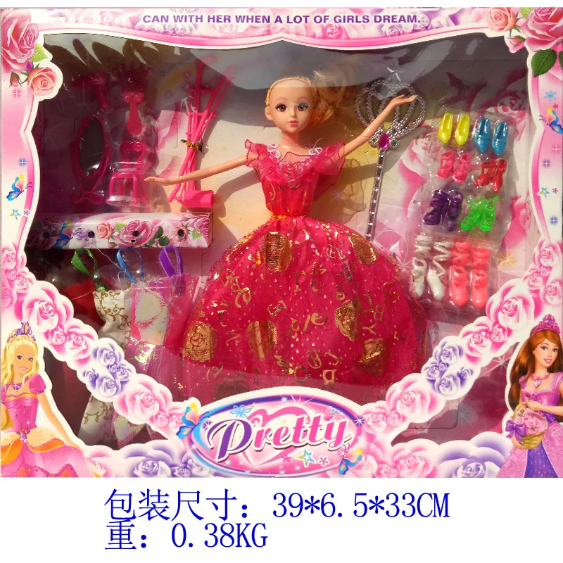 

188 Doll Solid Small Beauty Doll Toy Replaceable Toy Doll with Shoe