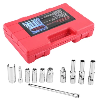

11Pcs 3/8inch Spark Glow Plug Tool Kit Set Remove Broken Screws Bolts Damaged Glow Plug Removal Remover