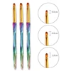 BORN PRETTY 3PCS Nail Brush Acrylic Handle Pen Nail Art Line Painting Flower Drawing Brush For UV Gel Polish Nail Art Tool 6