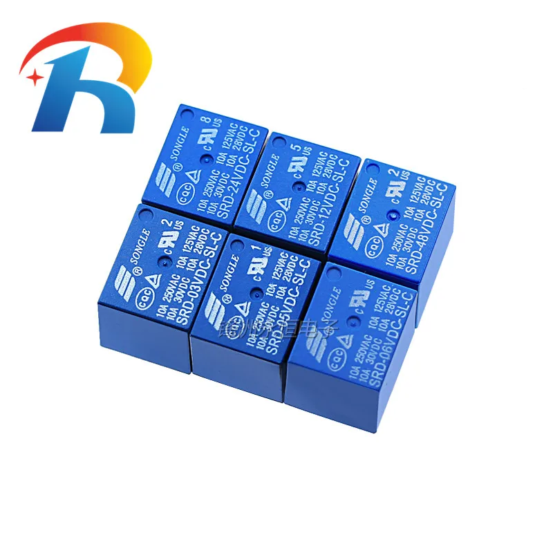 

NEW 10Pcs 9V DC Power Relay SRD-09VDC-SL-C T73-9V SRD-9VDC-SL-C 5Pin PCB Type In stock