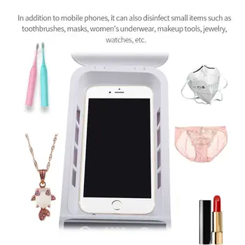 

2020 New Mobile Phone UV Disinfection Box Portable Ultraviolet Disinfector Mask Sterilize