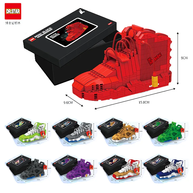 

AJ Shoes Building Blocks Figures Compatible with Legoeds Technic Nikids Air Jordan Building Bricks with Original Box Toy Gifts