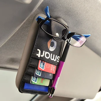 

Car Sun Visor Card Holder Clip Clamp Bag Case Inter Decor For Mini Cooper JCW Smart 451 453 fortwo forfour Universal Accessories