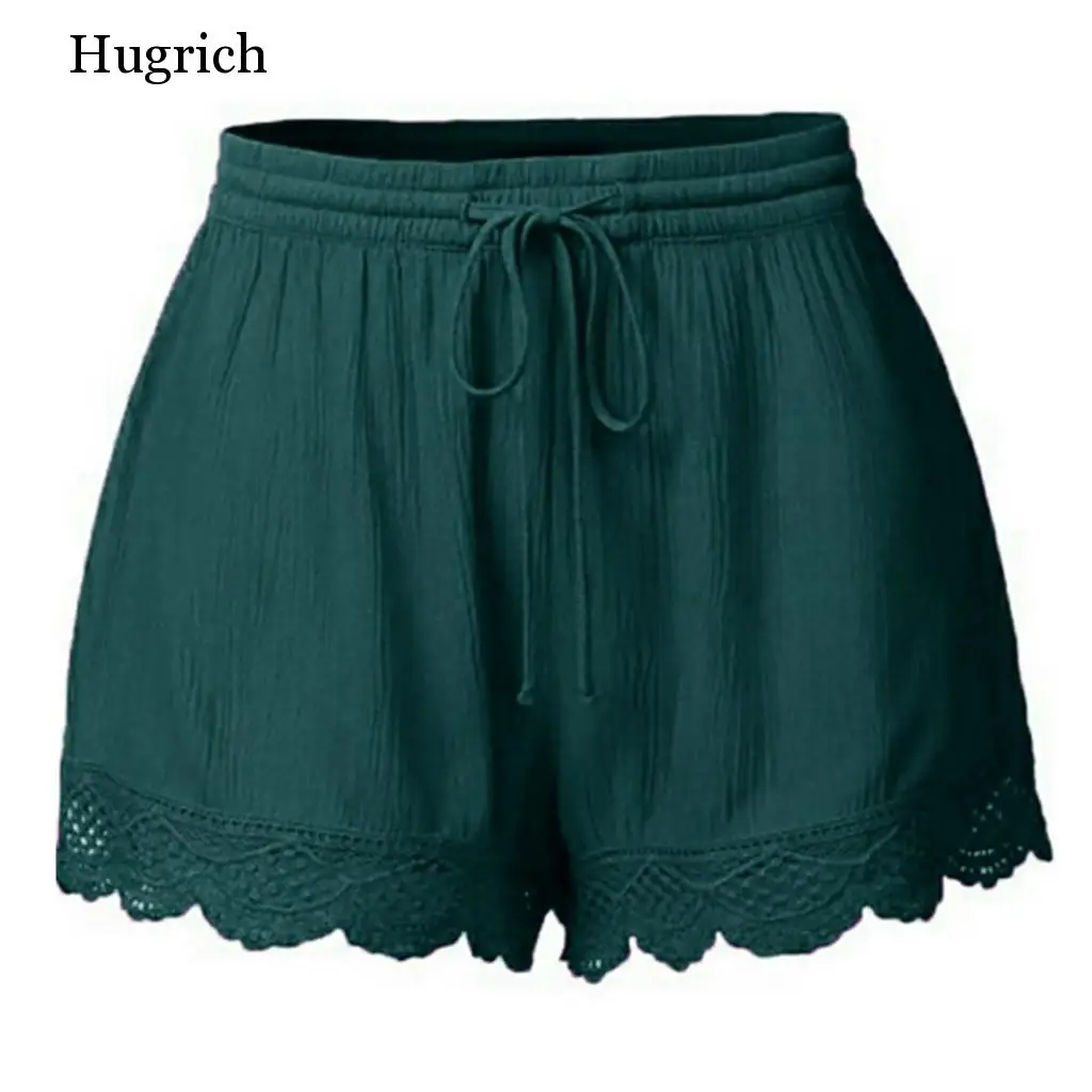 2020 New Fashion Shorts Women Lace Plus Size Rope Tie Shorts Pantalones Cortos Sport Trousers Spodenki Damskie Short Feminino