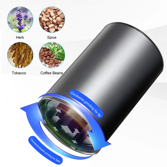 Electric Grinder Spice Herb Grinder Electric USB-Rechargeable