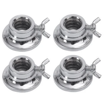 

4Pcs 2.5cm Double Lock Hex Nuts Casting Iron Screw for Barbell Dumbbell Weight Lifting Gym Equipment